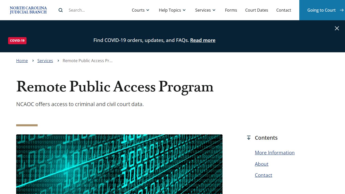 Remote Public Access Program | North Carolina Judicial Branch - NCcourts